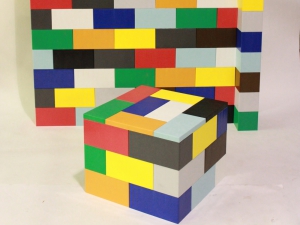 Modular colorful wall